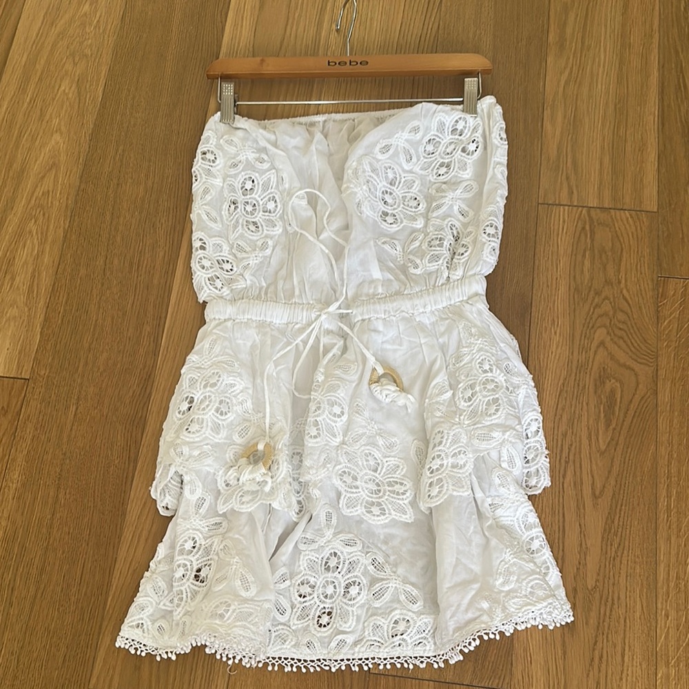 White Lace Strapless cover up Ramy Brook